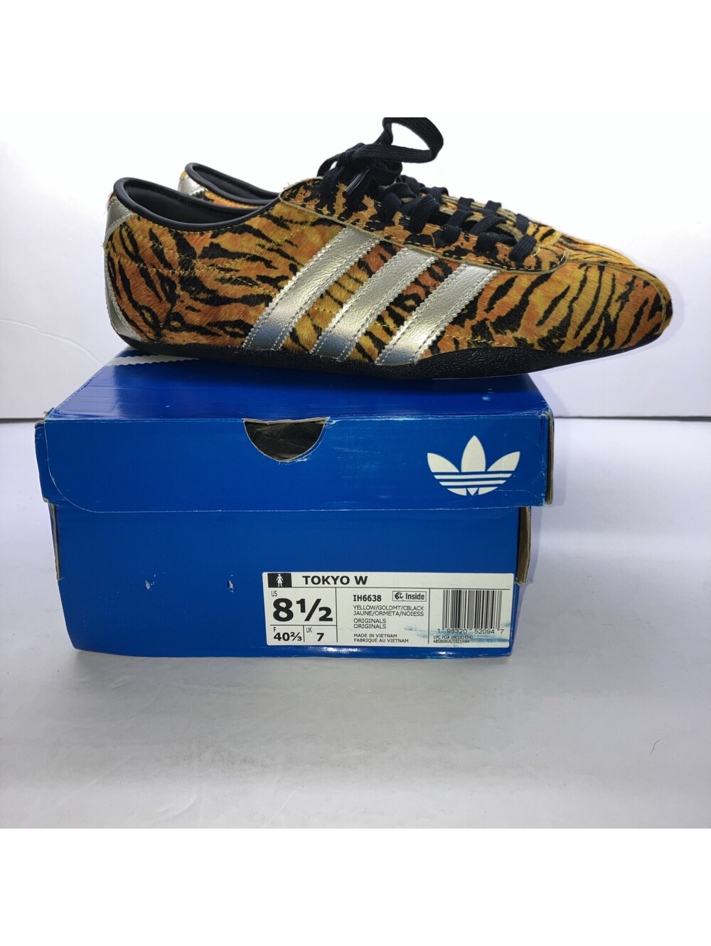 Adidas Women's Tokyo Originals Cheetah Size 8.5 Yellow Gold Metallic |IH6638|